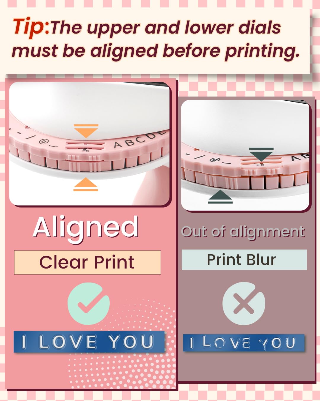 Memoking Embossed Label Maker Machine-E975 3D Embossing Label Makers with 6 Rolls Label Emboss, Handheld Vintage Embosser, Lettering Label Maker Embossing for Home, Kitchen, Gift, Organization (Pink)
