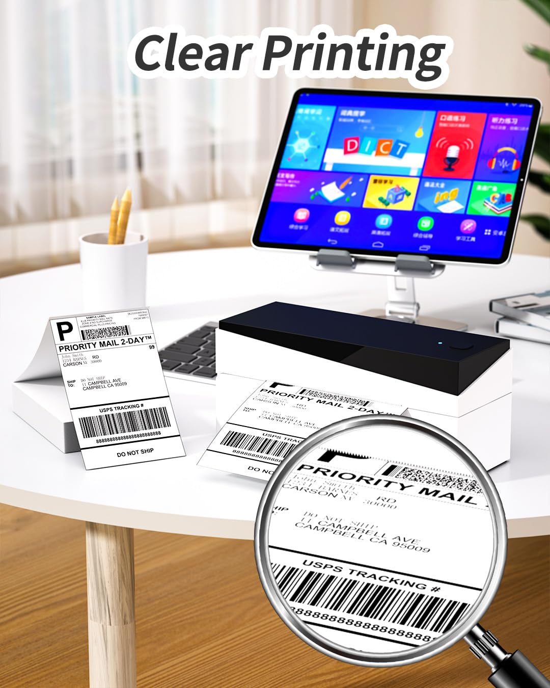 Memoking 4x6 Thermal Shipping Labels, 500 PCS Direct Shipping Thermal Label, Compatible with Etsy, Shopify, Ebay, Amazon, Royal Mail, FedEx, Compatible with Munbyn, Rollo, Polono, Jadens