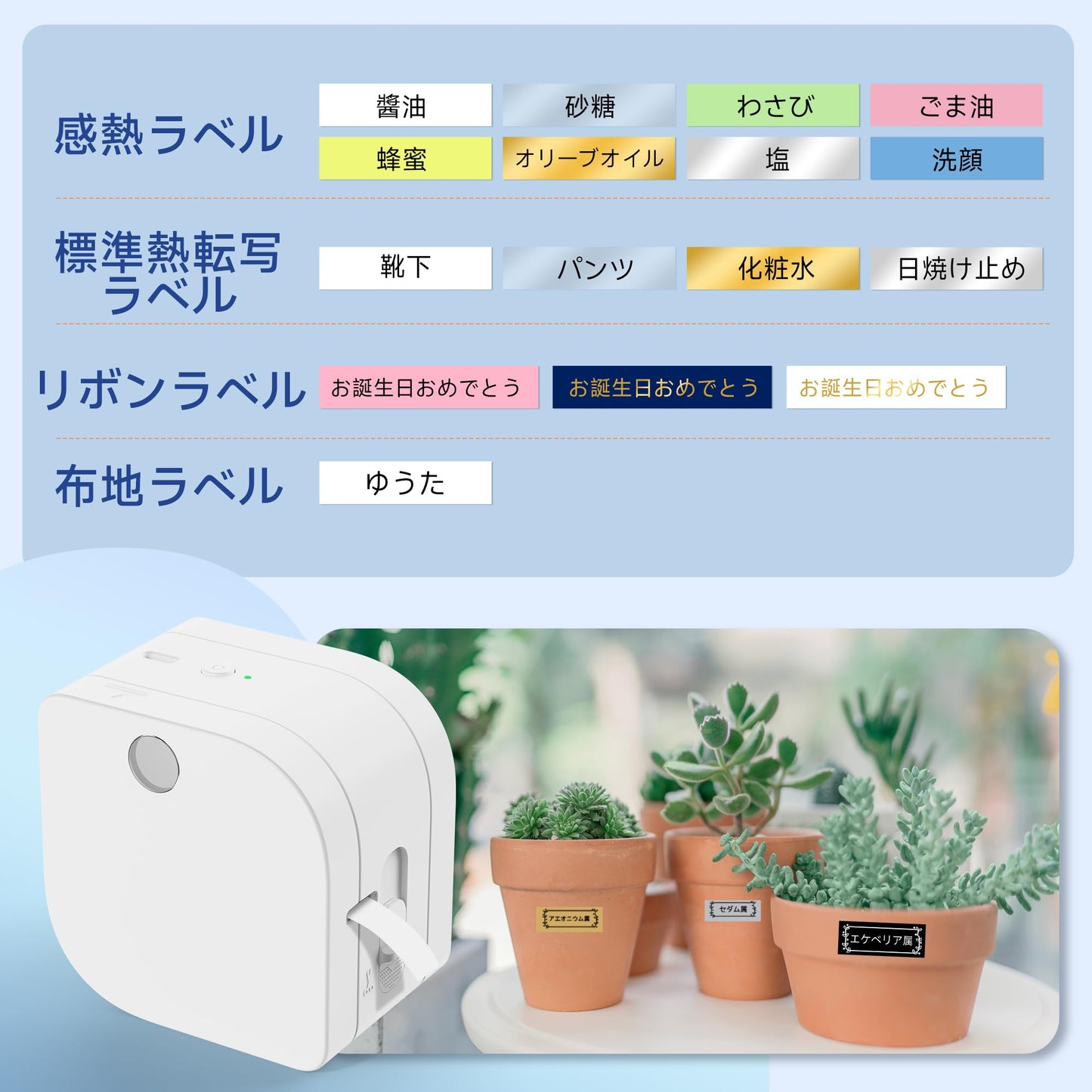 ラベルライター Memoking P12 Pro ラベルプリンター スマホ/タブレット対応 感熱/熱転写両用 Bluetooth接続 シールプリンター 日本語対応可能 Android & iOS対応 専門アプリ無料ダウンロード 家庭用/オフィス用/勉強用 手帳/資料分類/日付/宛名/整理整頓 スマホ専用ラベルライター ミニプリンター 12mm お試しラベル*1付き ホワイト お贈り物