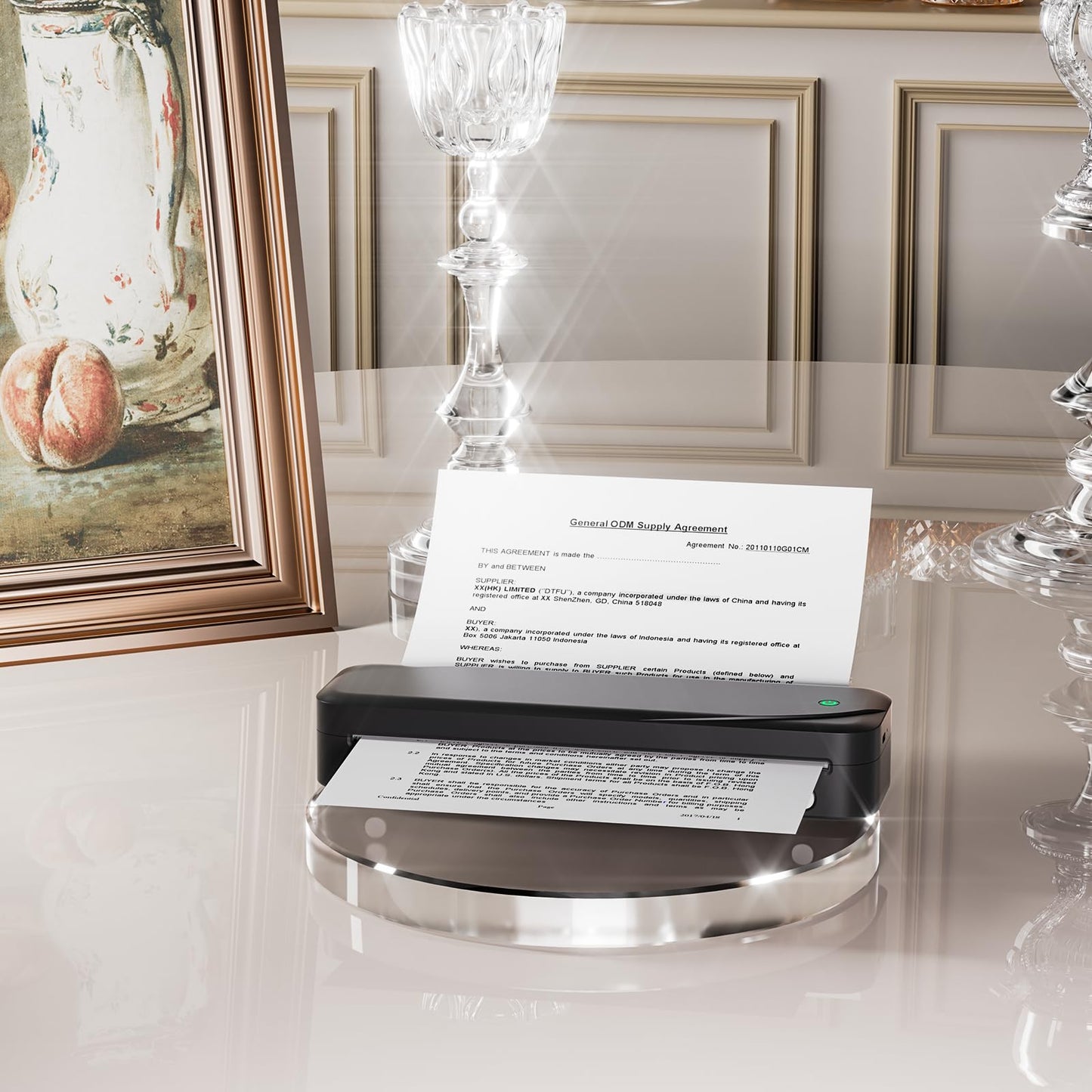 Memoking Thermal Paper A4 for Mobile Printer M832/M833/M834/M835/M08F, 10 Years Thermal Paper 210 x 297 mm, Quick Dry Thermal Paper for Contracts, Photos, Drawings, Homework, 100 Sheets