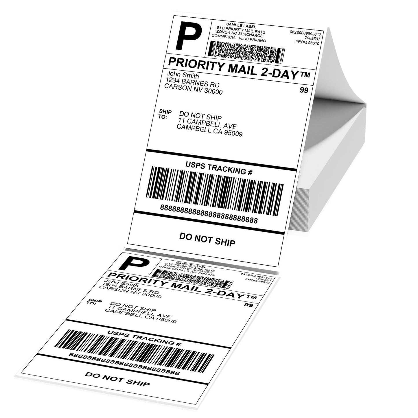 Memoking 4x6 Thermal Shipping Labels, 500 PCS Direct Shipping Thermal Label, Compatible with Etsy, Shopify, Ebay, Amazon, Royal Mail, FedEx, Compatible with Munbyn, Rollo, Polono, Jadens