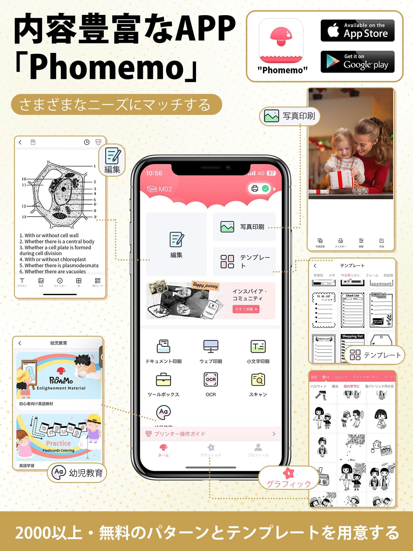サーマルプリンター M02 ミニプリンター スマホ対応 Memoking モバイルプリンター 感熱プリンター メモプリンター コンパクトプリンター フォトプリンター Bluetooth接続 学習ノート/はがき/写真アルバム/手帳/メモ/買い物リストに使用 専用アプリ 日本語対応 3本ロール状の感熱紙が付属 フォメモ ブラック