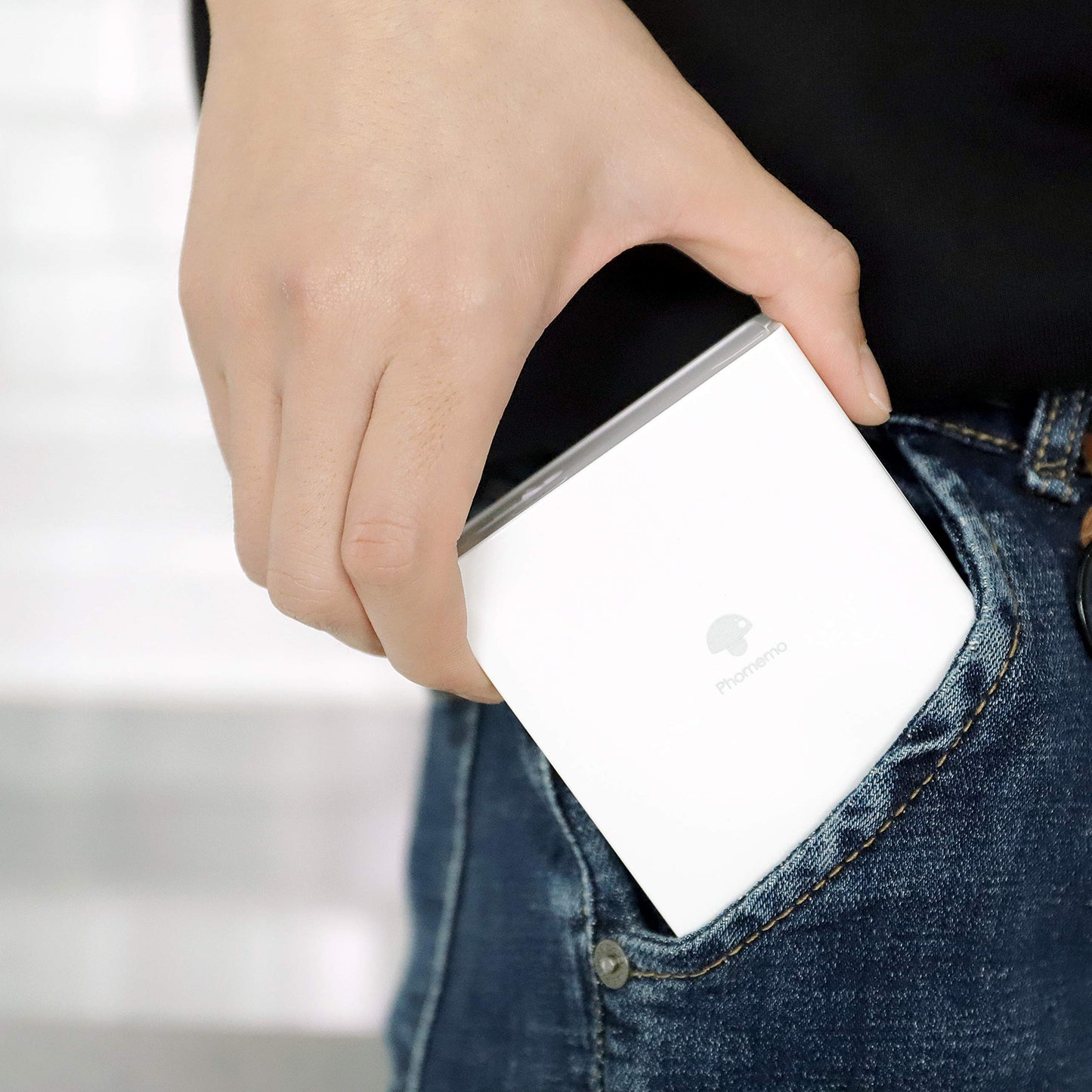 スマホ対応 ミニプリター Memoking M02シールプリンター スマホ ミニ サーマルプリンター ポータブル型 フォトプリンター コンパクトプリンター フォトプリンター Bluetooth接続 IOSおよびAndroidと互換性があります 買い物リスト/覚書/白黒写真/領収書/プレゼントに使えます 感熱紙のロールが付属しています