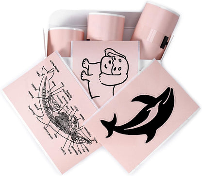 Memoking T02 / M02X / M02L Sticker Paper - Pink Sticky T02 Mini Printer Sticker Paper Refill, 50 mm x 3.5 m, Keep for 20 yrs, for Journal Photo Study Notes, 3 Rolls