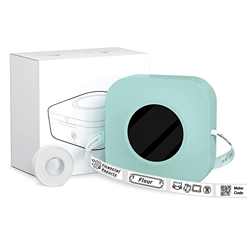 Memoking Label Maker Machine with Tape, Q30S Bluetooth Thermal Mini Label Printer, Mini Label Maker for Jars,Small Portable Sticker Maker for Office Supplies, Organizing Storage,Barcode, Mailing, Home