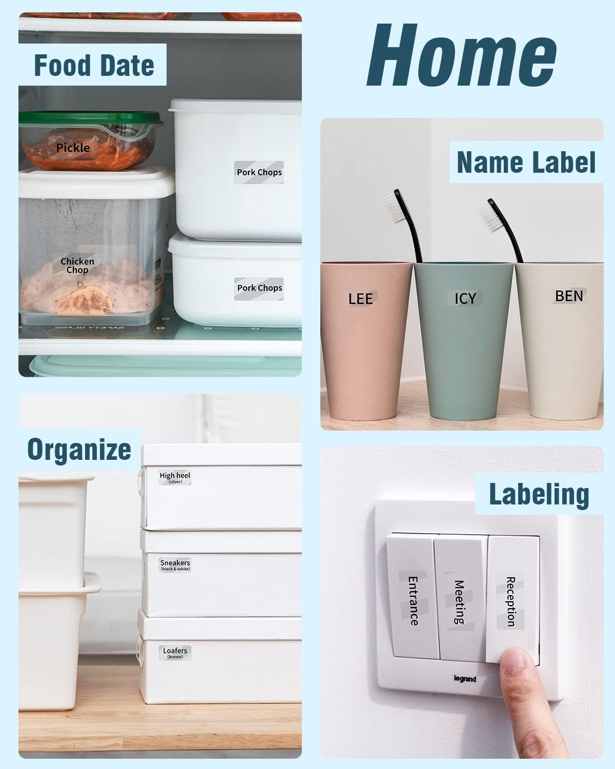 Clear D30 Label Maker Tape - Transparent D30 Label Maker Tape 14x30mm / Clear Memoking D30 Label Paper Compatible with Phomemo D30 Label Tape - 3 Rolls Clear D30 Labels (0.55x1.18,210PCS/Roll)