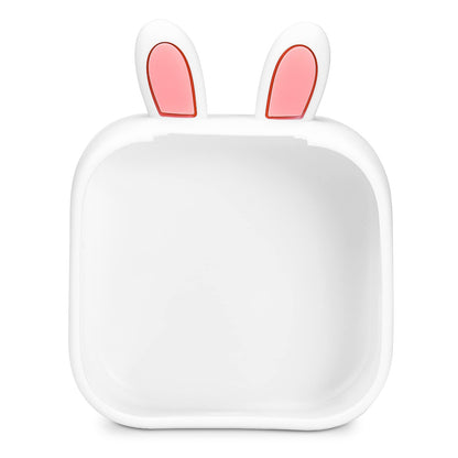 Memoking T02 Funda Protectora en Forma de Oreja de Conejo Funda Protectora de Silicona Suave para Impresora, Compatible con T02 Mini Impresora portátil inalámbrica Bluetooth de Mano, Blanco
