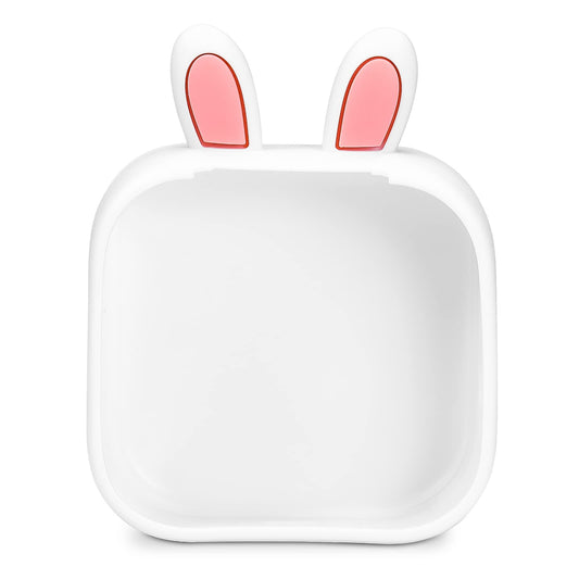 Memoking T02 Funda Protectora en Forma de Oreja de Conejo Funda Protectora de Silicona Suave para Impresora, Compatible con T02 Mini Impresora portátil inalámbrica Bluetooth de Mano, Blanco