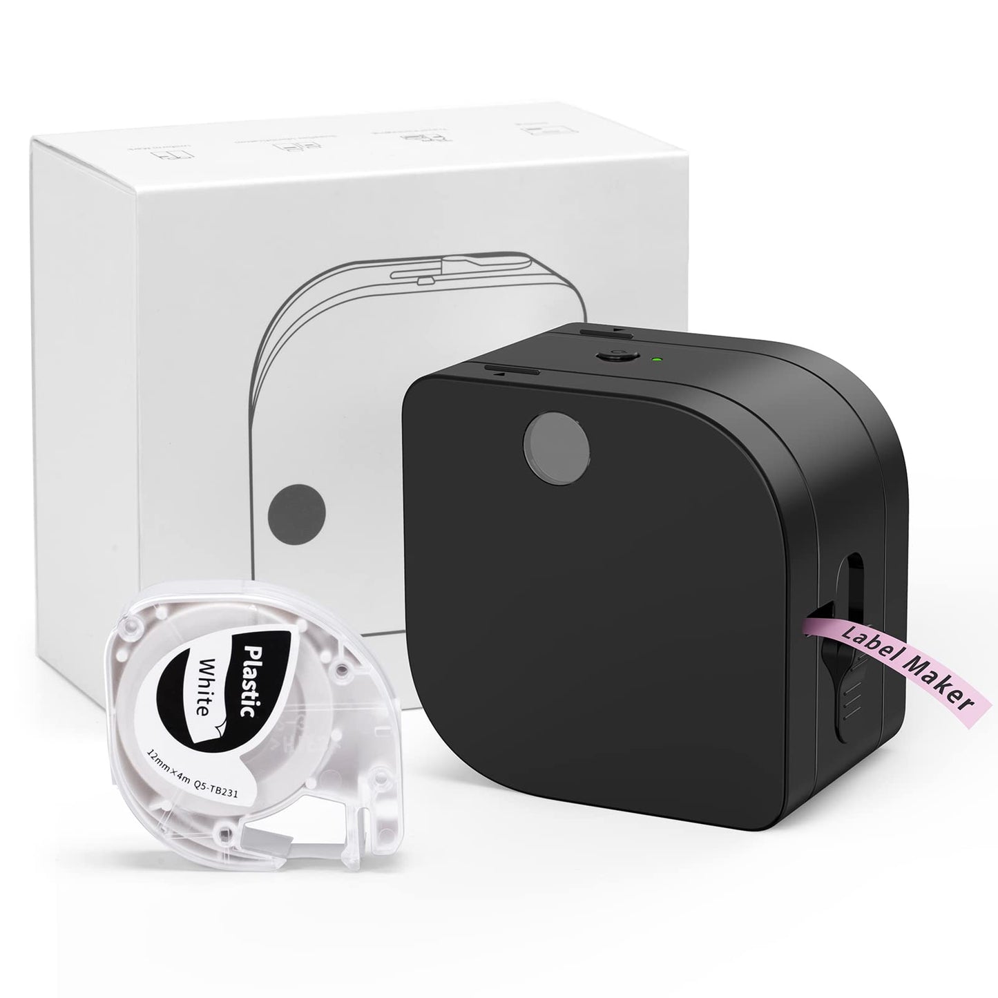 ????? ????? - Memoking P12 Pro Label Printer Machine with Tape, Mini Thermal Label Printer for Labeling Home Office, Bluetooth Handheld Label Maker for Organizing, with Label Maker Tape 12mm