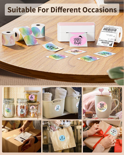 Memoking 4x6 Thermal Shipping Labels, 250 PCS for Thermal Label Printer, Suitable for Etsy, Shopify, Ebay, Amazon, Royal Mail, FedEx, Compatible with Munbyn, Rollo, Polono, Jadens, Nelko, ASprink