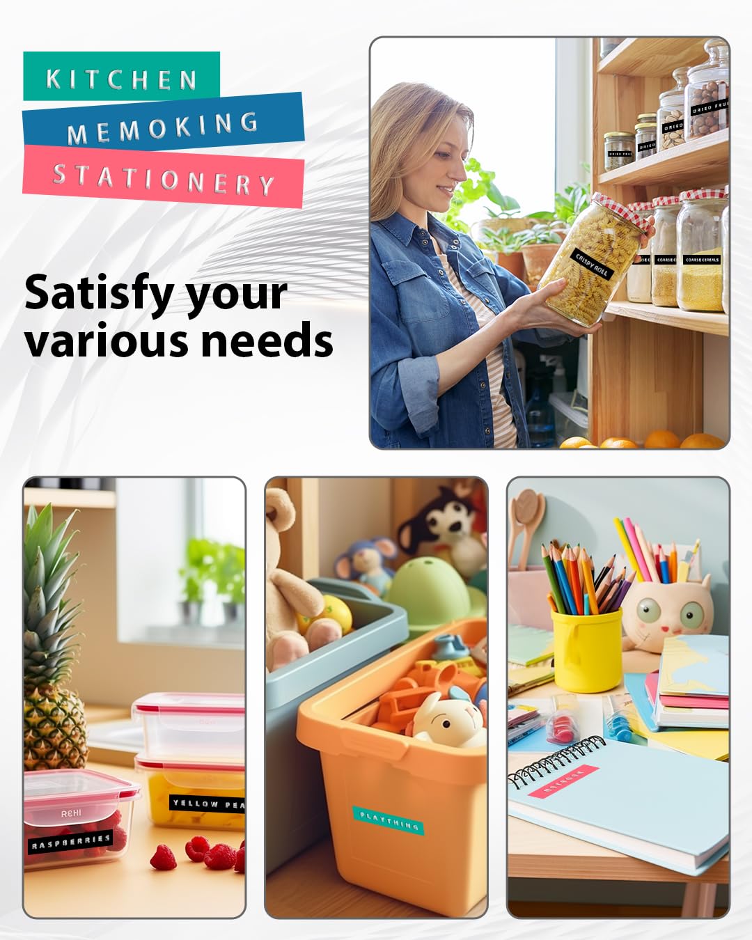 Embossing Label Maker-Memoking E975 3D Embossed Label Maker with 6 Rolls Embossing Tape, Handheld Embosser Sticker Maker, Portable Lettering Labelling Machine for Home, DIY Crafting (Black)