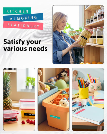 Embossing Label Maker-Memoking E975 3D Embossed Label Maker with 6 Rolls Embossing Tape, Handheld Embosser Sticker Maker, Portable Lettering Labelling Machine for Home, DIY Crafting (Black)