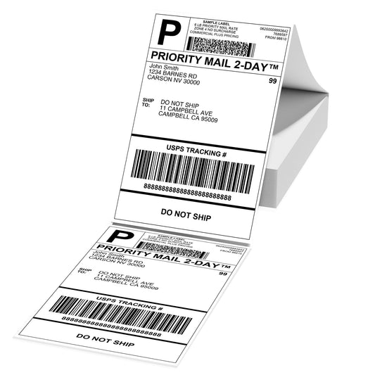 Memoking 4x6 Thermal Shipping Labels, 500 PCS Direct Shipping Thermal Label, Compatible with Etsy, Shopify, Ebay, Amazon, Royal Mail, FedEx, Compatible with Munbyn, Rollo, Polono, Jadens