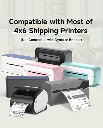 Memoking 2” Holographic Silver Circle Thermal Label, Self-Adhesive Round Label, Circular Direct Thermal Printer Label for Logo Design, Name/Price Tag, Thanks Card,Address, QR Code, 400 Labels/Roll