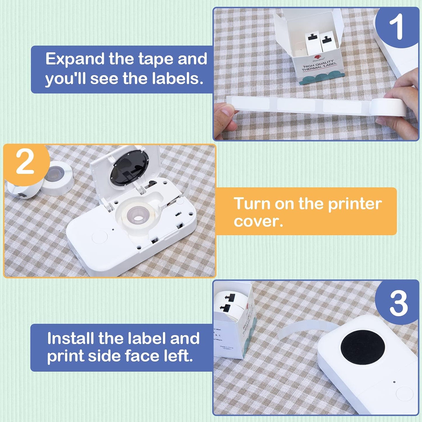 Clear D30 Label Maker Tape - Transparent D30 Label Maker Tape 14x30mm / Clear Memoking D30 Label Paper Compatible with Phomemo D30 Label Tape - 3 Rolls Clear D30 Labels (0.55x1.18,210PCS/Roll)