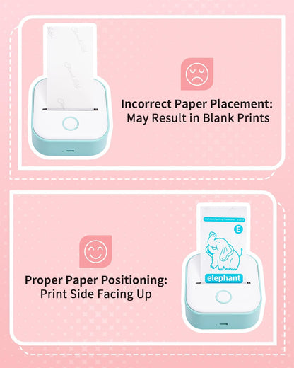 Memoking T02 Color Sticker Paper - Colorful Transparent Sticky T02 Mini Printer Sticker Paper Refill, 50 mm x 3.5 m, Keep for 20 yrs, for Journal Photo Study Notes, 3 Rolls