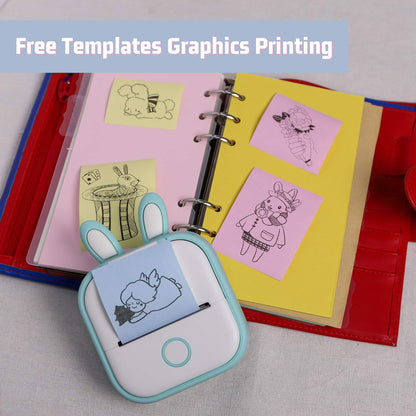 Memoking T02/M02X/M02L roze/geel/blauw thermisch papier - 5 jaar niet plakkerig 53mmx6,5m voor journaal, fototeksten, studienotities en meer, 3 rollen