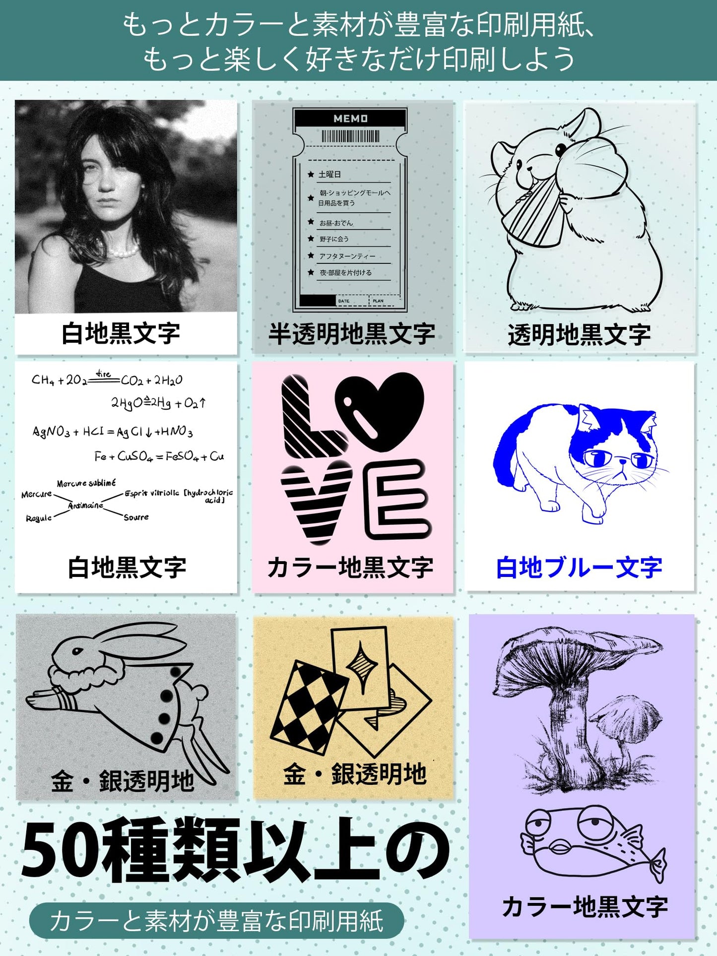 M02 ミニプリンター サーマルプリンター Memoking スマホ対応 ミニプリター 感熱プリンター メモプリンター サーマルプリンター bluetooth接続 多言語専用アプリー 日本語マニュアル 白黒写真/レシピ/ノート/付箋印刷/DIY/クリスマスプレゼント/自宅学習に使え ロール感熱紙が付属